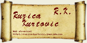 Ružica Kurtović vizit kartica